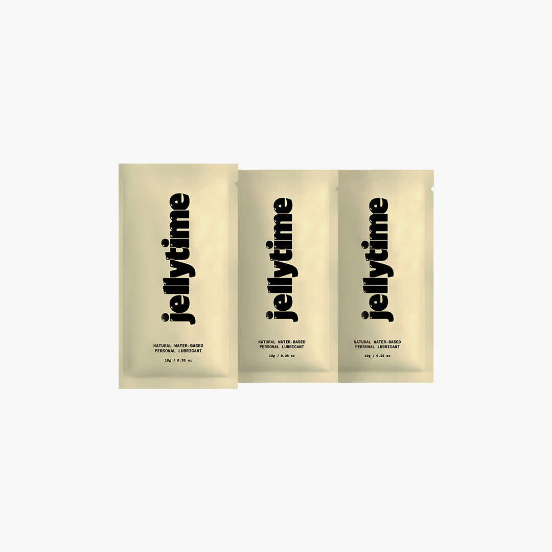 Jellytime Natural Water-Based Personal Lubricant 10mL Sachet - Set of 3