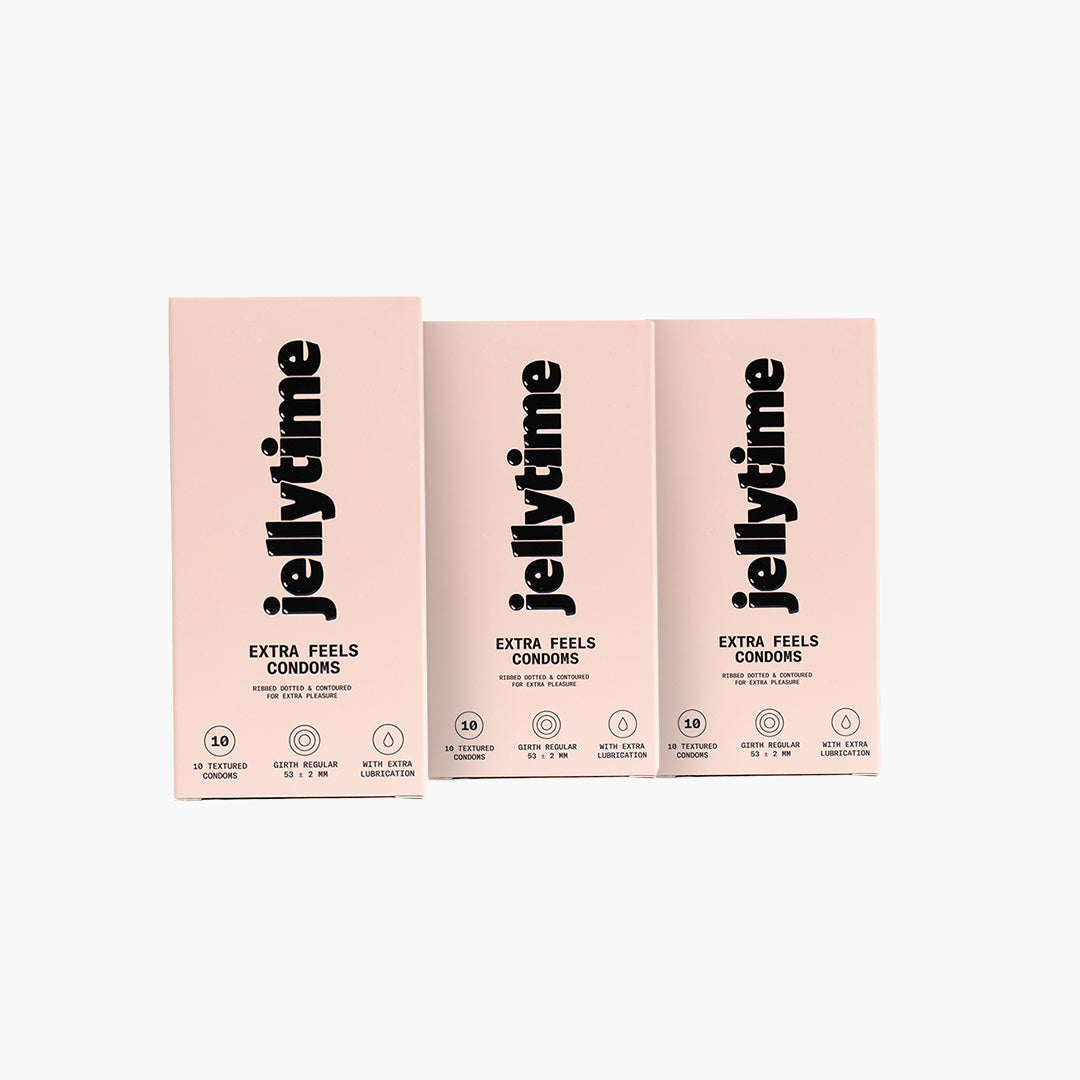 Jellytime Extra Feels Condoms 10s (Set of 3) | 30 Condoms